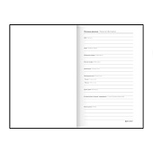 Блокнот А5 BRAUBERG Perfect, 80л, под кожу, софт-тач, держатель, клетка, серо-синий, 116618 Блокнот А5 BRAUBERG Perfect, 80л, под кожу, софт-тач, держатель, клетка, серо-синий, 116618