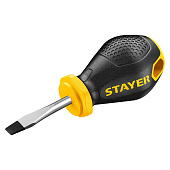 Отвертка SL5x38мм, двухкомпонентная рукоятка, магнитный наконечник STAYER Отвертка SL5x38мм, двухкомпонентная рукоятка, магнитный наконечник STAYER