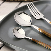 Набор столовых приборов из нержавеющей стали Magistro «Древо», 4 предмета, цвет металла серебряный 4684531 Набор столовых приборов из нержавеющей стали Magistro «Древо», 4 предмета, цвет металла серебряный 4684531