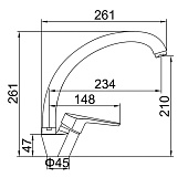  Смеситель для кухни однорычажный 35 A5009 Accoona 