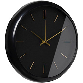 Часы настенные Рубин Классика, круг d=30 см, корпус черный, 3037-001 Часы настенные Рубин Классика, круг d=30 см, корпус черный, 3037-001