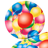 Набор бумажных тарелок 6 шт. "Шары" (230 мм) Набор бумажных тарелок 6 шт. "Шары" (230 мм)