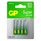  Батарейка AAA G-tech Alkaline LR03, 4шт, GP Super 
