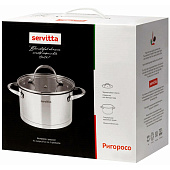 Кастрюля с крышкой Servitta 4,5 литра Rigoroso Sr0109