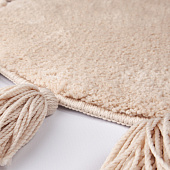  Коврик для ванной d55 бежевый микрофибра круглый с кисточками DTR02P5i12 Iddis 