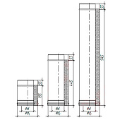 Сэндвич-труба 0,5м d150/230 0.8мм/0,5мм 430/430 Сэндвич-труба 0,5м d150/230 0.8мм/0,5мм 430/430