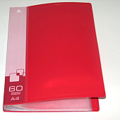 Папка пластик. с 60 пр/вкл. 0,7мм торц.карман красная (26) /BPV60red/816953/ Папка пластик. с 60 пр/вкл. 0,7мм торц.карман красная (26) /BPV60red/816953/