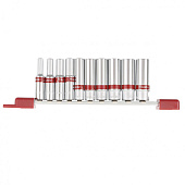 Набор удлиненных торцевых головок 1/4" 4-13мм, 10 предм., Matrix 13592 CrV Набор удлиненных торцевых головок 1/4" 4-13мм, 10 предм., Matrix 13592 CrV