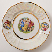  Тарелка десертная 17 см Thun Bernadotte,  декор "Мадонна, перламутр" БЕР0576 
