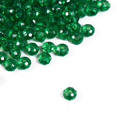  Бусины пластик "Кристалл с гранями тёмно-зелёный" набор 20 гр 5131767 