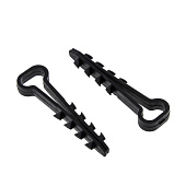  Дюбель-хомут d6х12мм  черн. (уп.50шт) EKF 