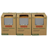 Набор емкостей из бамбукового полотна 3шт (серый) 1134 Набор емкостей из бамбукового полотна 3шт (серый) 1134