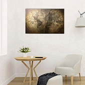 Картина-холст на подрамнике "Карта мира" 60х100 см 3674903 Картина-холст на подрамнике "Карта мира" 60х100 см 3674903