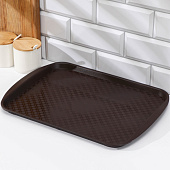 Поднос, 42?30 см, цвет коричневый 2928539 Поднос, 42?30 см, цвет коричневый 2928539