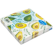 Салфетки бумажные Лилия Авокадо 2 слоя 33х33 20 штук Арт.8011 Салфетки бумажные Лилия Авокадо 2 слоя 33х33 20 штук Арт.8011