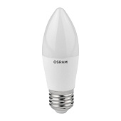 Лампа LED 10Вт Е27, свеча, 3000К теплый OSRAM