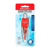 Корректор-лента BRAUBERG Click, 5 мм х 6 м, корпус прозрачный, автоматическая, блистер, 272660 Корректор-лента BRAUBERG Click, 5 мм х 6 м, корпус прозрачный, автоматическая, блистер, 272660