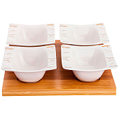  Набор из 4 салатников на подставке lefard "fantasy" 11,5 см 42-360 