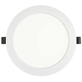  Светильник точечный встраиваемый LED 1614 ДВО 20Вт 4000К IP20 круг белый (d185/монтажн d140) /IEK 