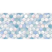  Плитка  24.9х50 Bolle Голубой с белым рисунком TWU09BOL016/УралКерамика (1,37м2) 