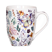 Кружка 340 см3 Бабочки Бочка 62-0268 Кружка 340 см3 Бабочки Бочка 62-0268