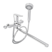 Смеситель для ванны с гигиеническим душем хром латунь картридж D35 84-01 Rusant Смеситель для ванны с гигиеническим душем хром латунь картридж D35 84-01 Rusant