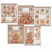  Тетрадь 12л клетка ALINGAR Capybara copybook 