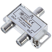 Разветвитель на 2 TV (5-1000MHz) на F Разветвитель на 2 TV (5-1000MHz) на F