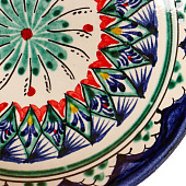  Тарелка Риштанская Керамика «Цветы», d=15 см, керамика, микс 2410837 