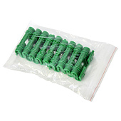 Зажимы для пленки d10мм, пластик, зеленого цвета (18шт) 007053 Зажимы для пленки d10мм, пластик, зеленого цвета (18шт) 007053