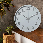 Часы настенные Рубин "Классика", круг d=28 см, открытая стрелка, корпус серый, 2831-005 Часы настенные Рубин "Классика", круг d=28 см, открытая стрелка, корпус серый, 2831-005