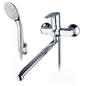 Смеситель для ванны хром латунь картридж D35 излив L-обр. 35см ручка RV1823515-021 Rusant Смеситель для ванны хром латунь картридж D35 излив L-обр. 35см ручка RV1823515-021 Rusant