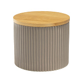 Банка для сыпучих продуктов «Дымка», 850 мл, 12х10 см, керамическая,бежевый 5362016 Банка для сыпучих продуктов «Дымка», 850 мл, 12х10 см, керамическая,бежевый 5362016