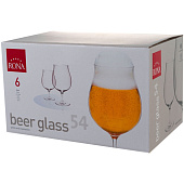 Набор бокалов для пива RONA Craft beer 540мл, 6шт Набор бокалов для пива RONA Craft beer 540мл, 6шт
