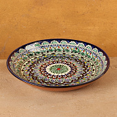  Ляган Риштанская Керамика "Узоры", 25 см, синий 1923463 