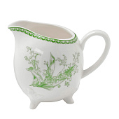 Молочник WY Bloomware, 250мл. белый, фарфор,зелёный 10791193 Молочник WY Bloomware, 250мл. белый, фарфор,зелёный 10791193