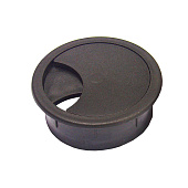  Заглушка для стола кабель-канал пласт.черная  "Element" 