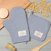  Кухонный набор 2 предмета  Этель Kitchen цв.серый 10179646 