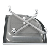 Поддон акриловый Classic S 90x90x15см/30см слив 70мм 1/4 круга с каркасом с панелью МетаКам Поддон акриловый Classic S 90x90x15см/30см слив 70мм 1/4 круга с каркасом с панелью МетаКам