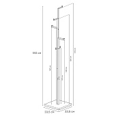  Вешалка напольная "Торонто 1" Черный 