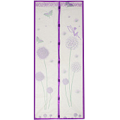  Антимоскитная сетка для дверей на магнитах 0.9х2.1м, Цветы, Inbloom 159-012 