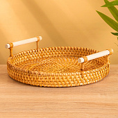  Поднос плетёный ротанг 10709643 