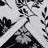  Салфетка (жаккард) 30х45 Этель Flowers black 6705302 
