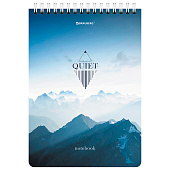 Блокнот А5 146х206мм, 80л, гребень, картон, жесткая подложка, клетка, BRAUBERG, Безмятежность,114380 Блокнот А5 146х206мм, 80л, гребень, картон, жесткая подложка, клетка, BRAUBERG, Безмятежность,114380