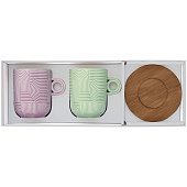 Набор из 2-х кружек "Радуга" 0.35л (сирен.+зелёный) на подставке EL-R1780/TLO3 Набор из 2-х кружек "Радуга" 0.35л (сирен.+зелёный) на подставке EL-R1780/TLO3