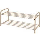 Этажерка Комфорт, 2 полки, бежевый металлик ЭТК2/БЖ Этажерка Комфорт, 2 полки, бежевый металлик ЭТК2/БЖ