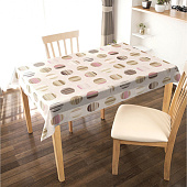 Клеенка "Meiwa" Organdy OGP-206 137 см Круги беж. 10093 Клеенка "Meiwa" Organdy OGP-206 137 см Круги беж. 10093