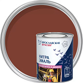  Эмаль НЦ-132 красно-коричневая Ярославские краски 0,7 кг 