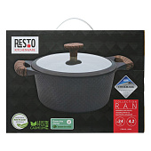 Кастрюля с крышкой RESTO 4.2л 93903 Кастрюля с крышкой RESTO 4.2л 93903