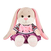Мягкая игрушка Jack&Lin, зайка Лин в бомбере с цветами и фиолетовой юбке, 20 см Мягкая игрушка Jack&Lin, зайка Лин в бомбере с цветами и фиолетовой юбке, 20 см